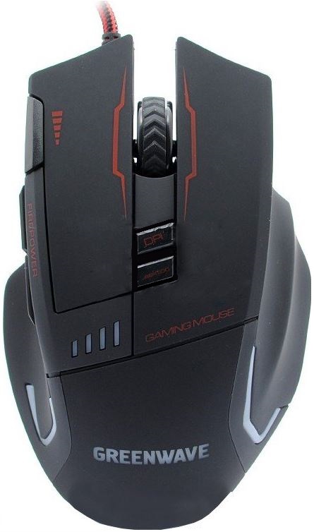 

Мышь GREENWAVE KM-GM-4800,чёрная