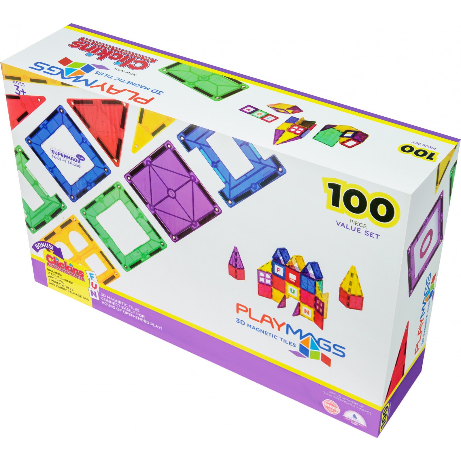 

Конструктор Playmags магнитный набор 100 эл. PM151