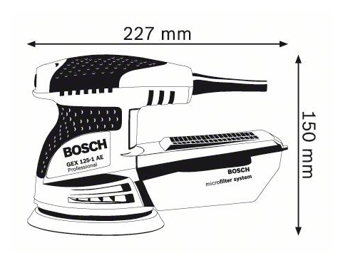 Шліфмашина ексцентрикова BOSCH GEX 125-1 AE · 4