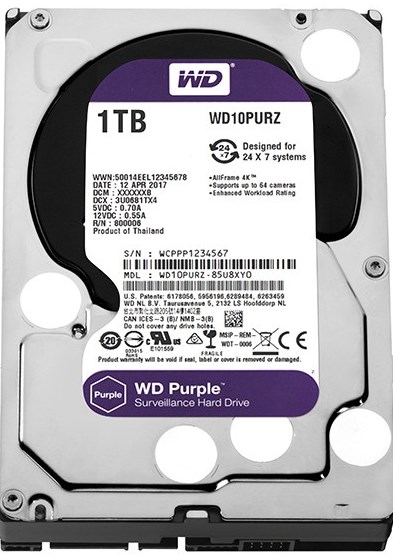 

Жесткий диск 1Tb WD Purple WD10PURZ SATA III