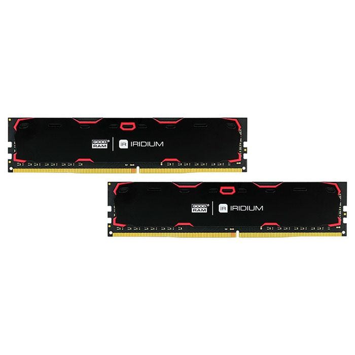 

Память GoodRam Iridium Black 2x8GB DDR4 2400MHz (IR-2400D464L15S/16GDC)