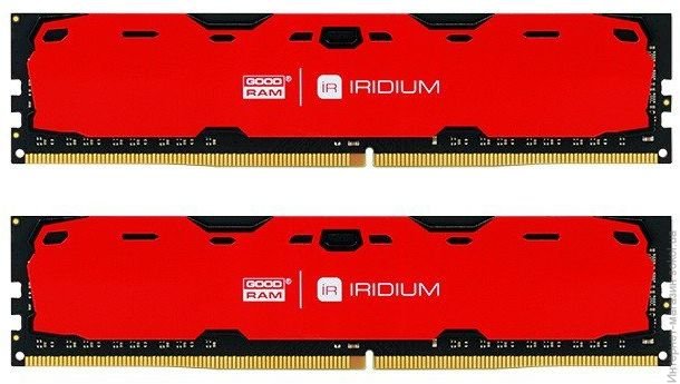 

Память GoodRam Iridium Red 2x8GB DDR4 2400MHz (IR-R2400D464L15S/16GDC)