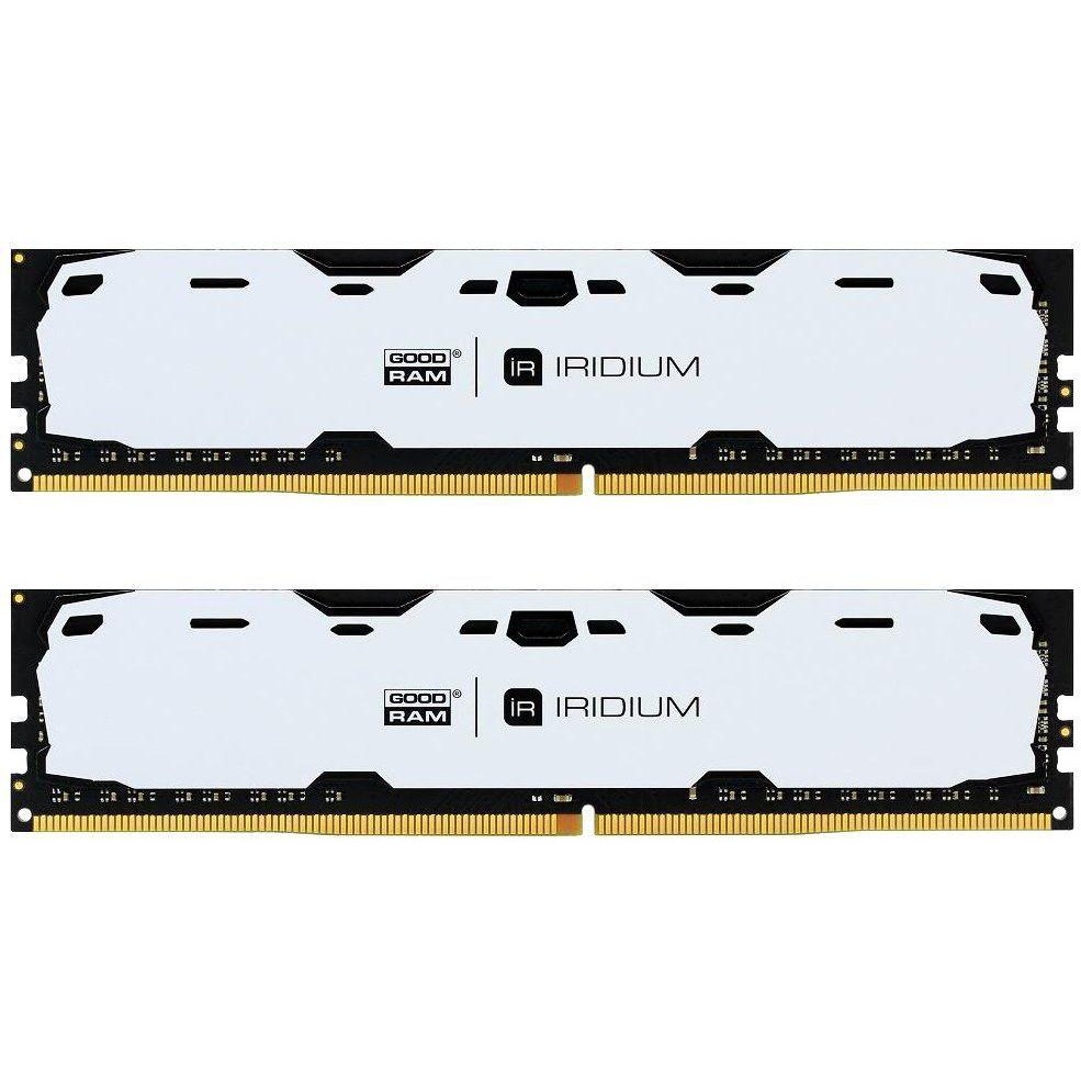 

Память GoodRam Iridium White 2x8GB DDR4 2400MHz (IR-W2400D464L15S/16GDC)