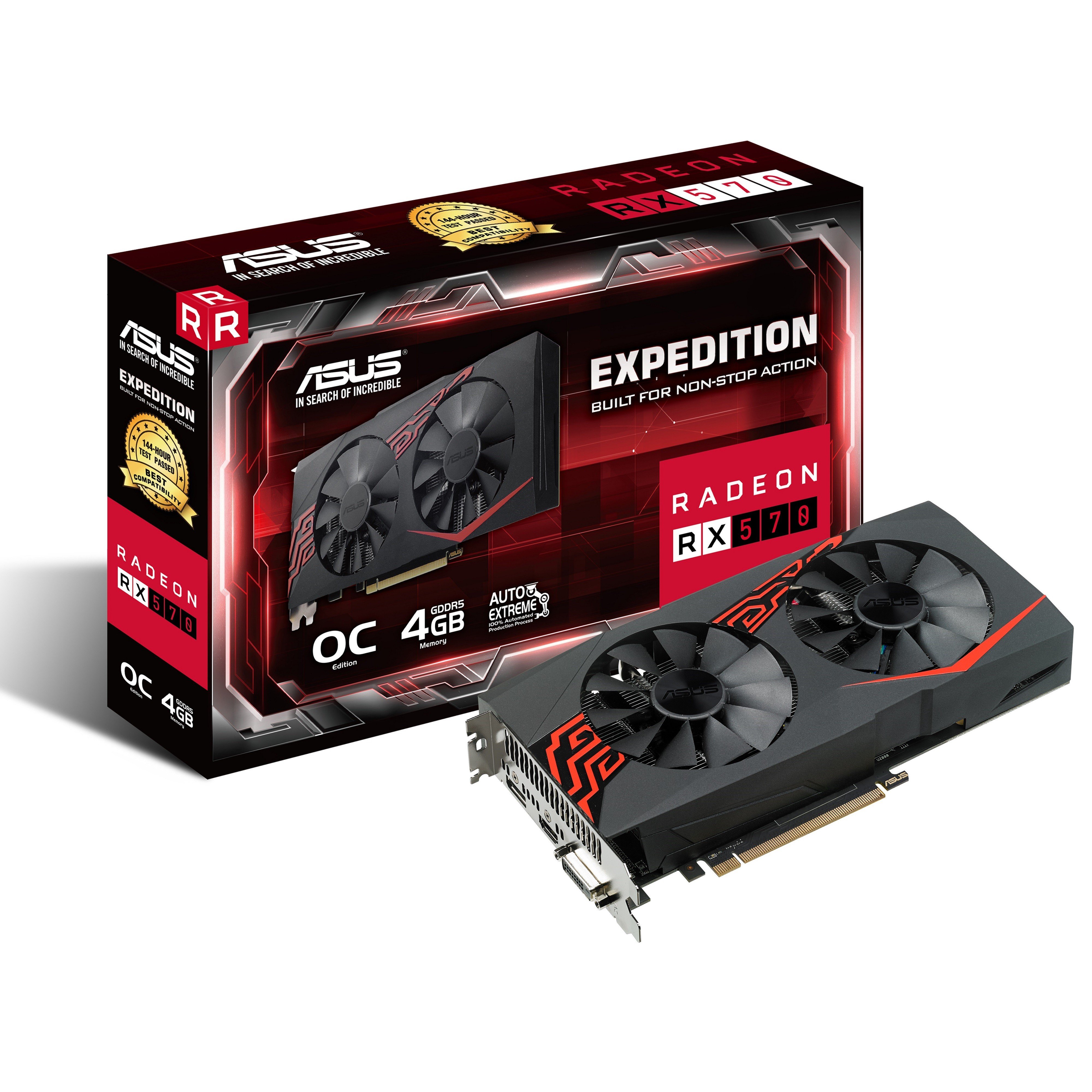 

Видеокарта ASUS Radeon RX 570 4GB DDR5 OC (EX-RX570-O4G)