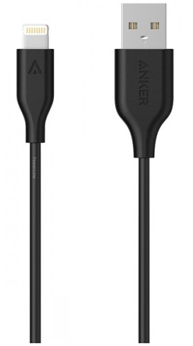 

Кабель ANKER Powerline Lightning 0.9 м Black (A8111H12)