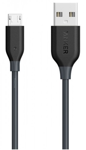 

Кабель ANKER Powerline MicroUSB 1.8m Silver (A8133