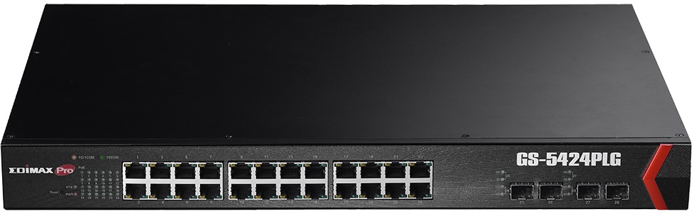 

Коммутатор Edimax GS-5424PLG 24x1Gbit 4xSFP