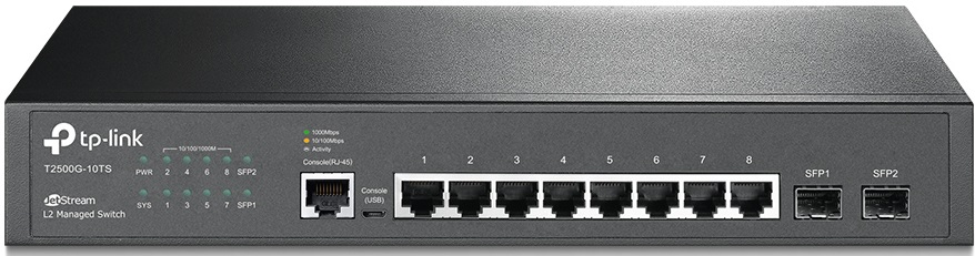 

Коммутатор Tp-Link T2500G-10TS 8x1Gbit 2xSFP