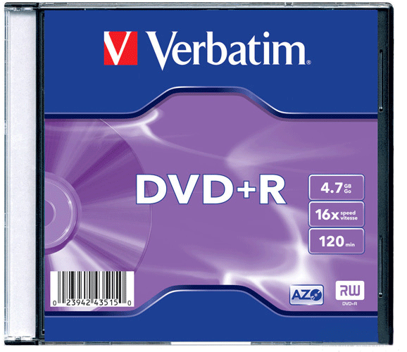 

DVD+R VERBATIM 4.7GB 16x Slim