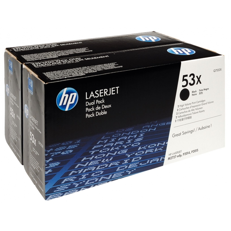 

Картридж HP 53X Dual Pack (Q7553XD)