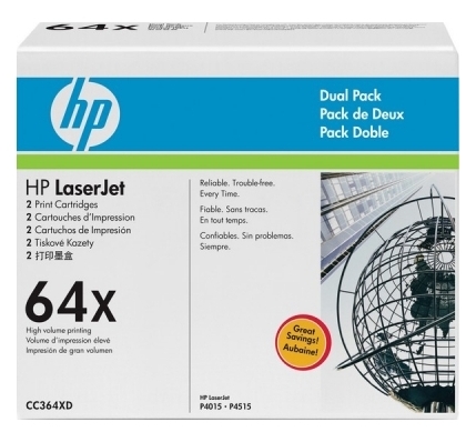 

Картридж HP LJ P4015/ P4515 series DUAL PACK (CC364XD)