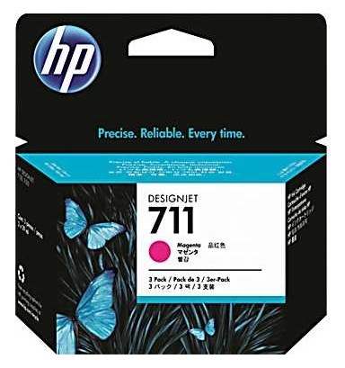 

Картридж HP No.711 DesignJet 120/520 Magenta 3-Pack (CZ135A)