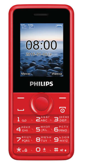 Мобільний телефон Philips E103 Xenium Red в Києві
