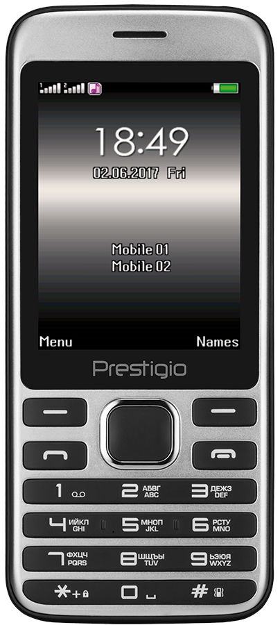 Мобільний телефон Prestigio Grace A1 1281 Dual Sim Black (PFP1281DUOBLACK) в Києві