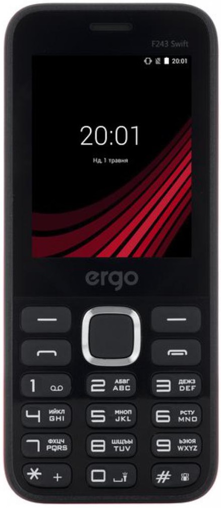 Мобільний телефон ERGO F243 Swift Black в Києві