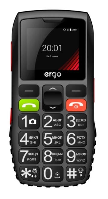 Мобильный телефон ERGO F184 Respect DS Black в Киеве