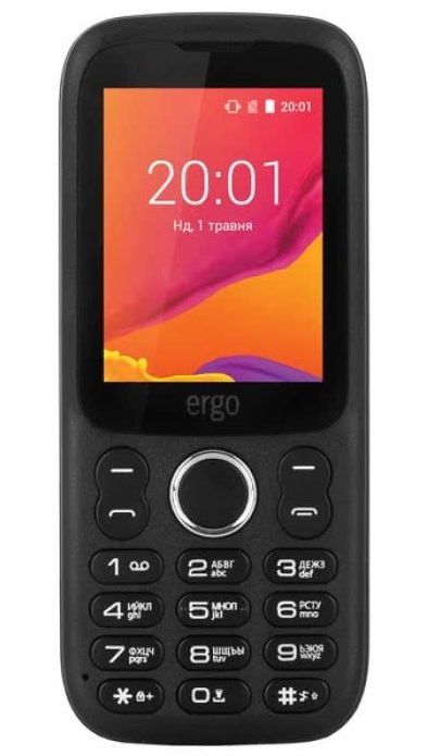 

Мобильный телефон ERGO F241 Talk DS Black