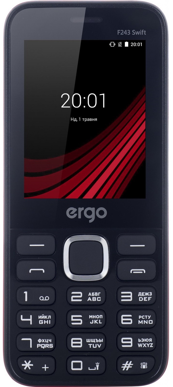 

Мобильный телефон ERGO F243 Swift Dual Sim Red