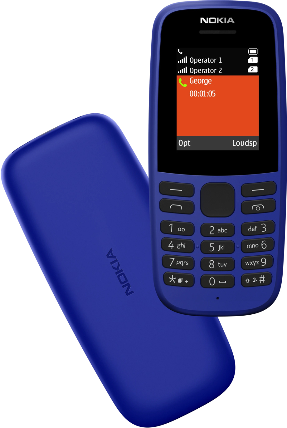 ᐉ Мобильный телефон NOKIA 105 SS 2019 Black (TA-1203) — купить в Киеве и  Украине | Цена и отзывы в ELDORADO