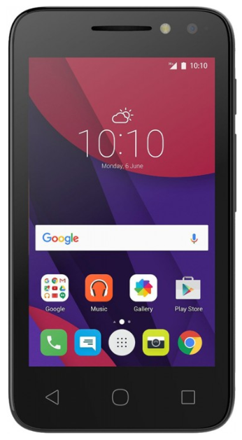 Смартфон ALCATEL OneTouch Pixi 4 4034D Dual Sim Volcano Black в Киеве
