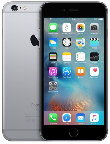 

Смартфон APPLE iPhone 6S Plus 16 GB Gray CPO