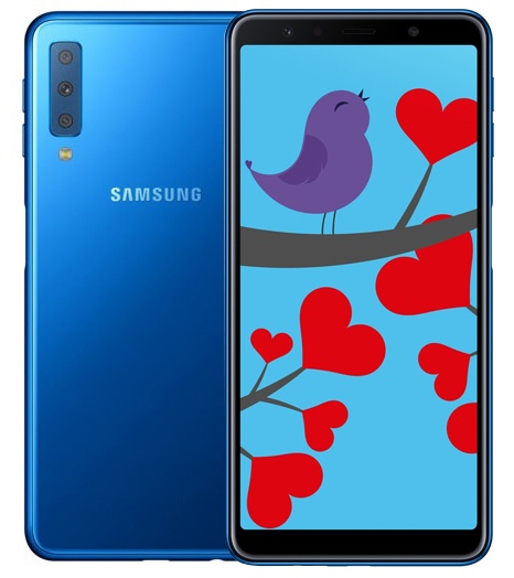 Смартфон SAMSUNG SM-A750F Galaxy A7 2018 Blue (SM-A750FZBUSEK) в Києві