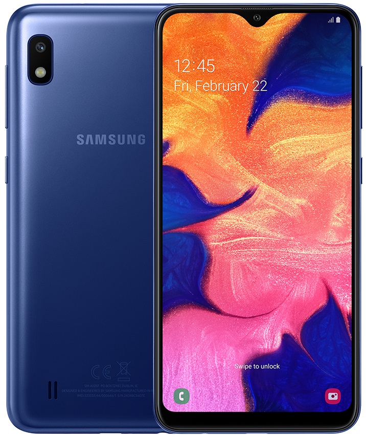 

Смартфон SAMSUNG A105F Galaxy A10 2/32GB Blue (SM-A105FZBGSEK)