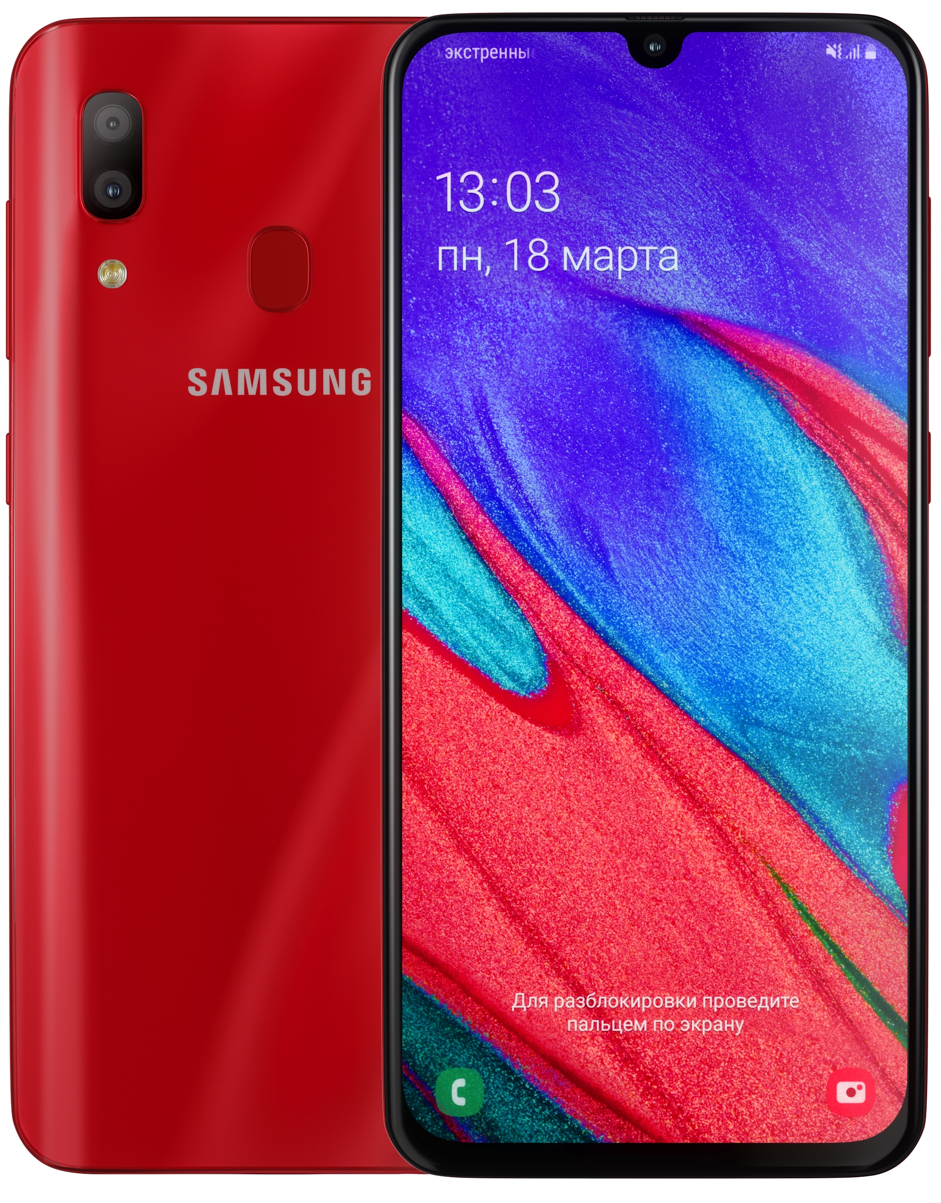 Смартфон Samsung A405F Galaxy A40 4/64GB Red (SM-A405FZRDSEK) в Киеве