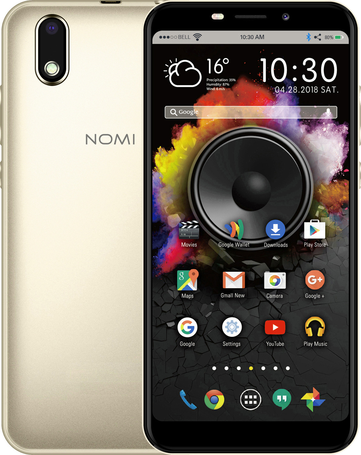 Смартфон NOMI i5710 Infinity X1 Gold в Киеве