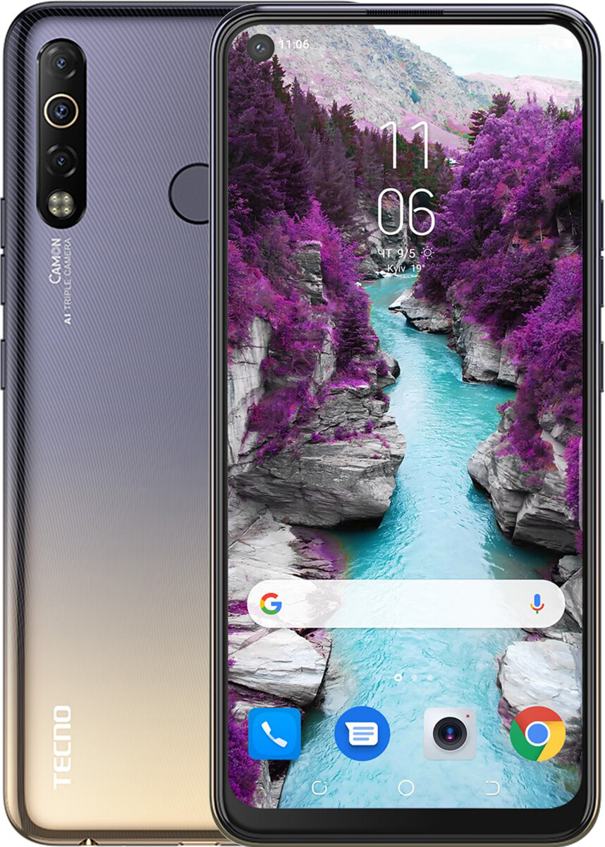 Смартфон TECNO Camon 12 Air 3/32GB (CC6) Alpenglow Gold в Києві