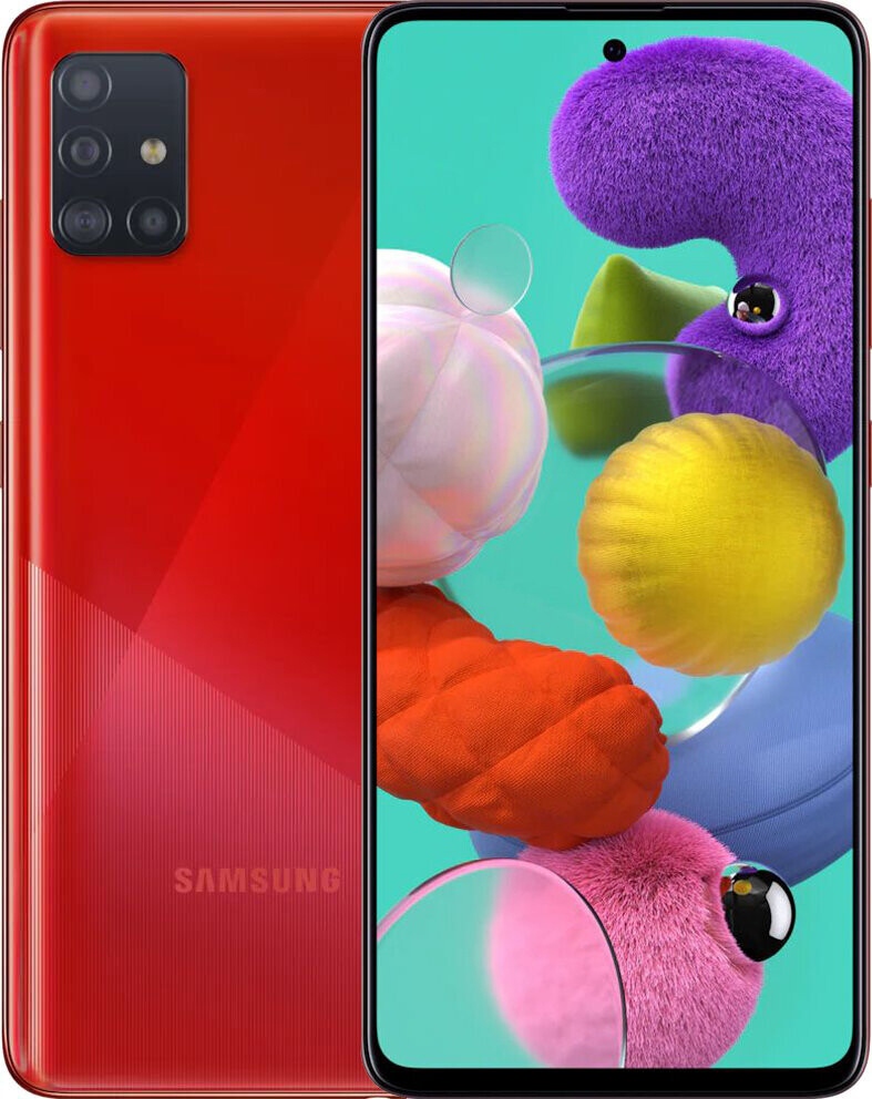 

Смартфон SAMSUNG Galaxy A51 4/64GB Red (SM-A515FZRUSEK)