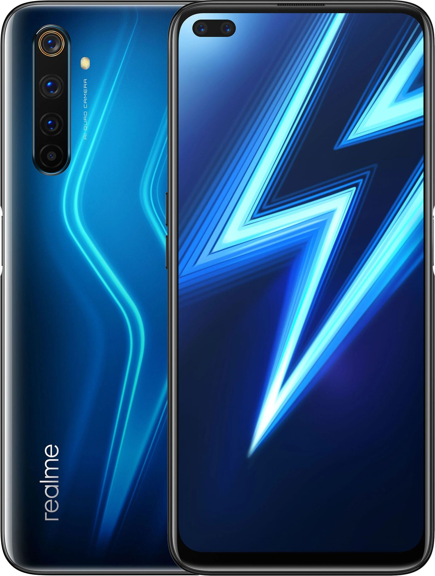 смартфон realme 6 pro 8 128gb lightning blue rmx2063