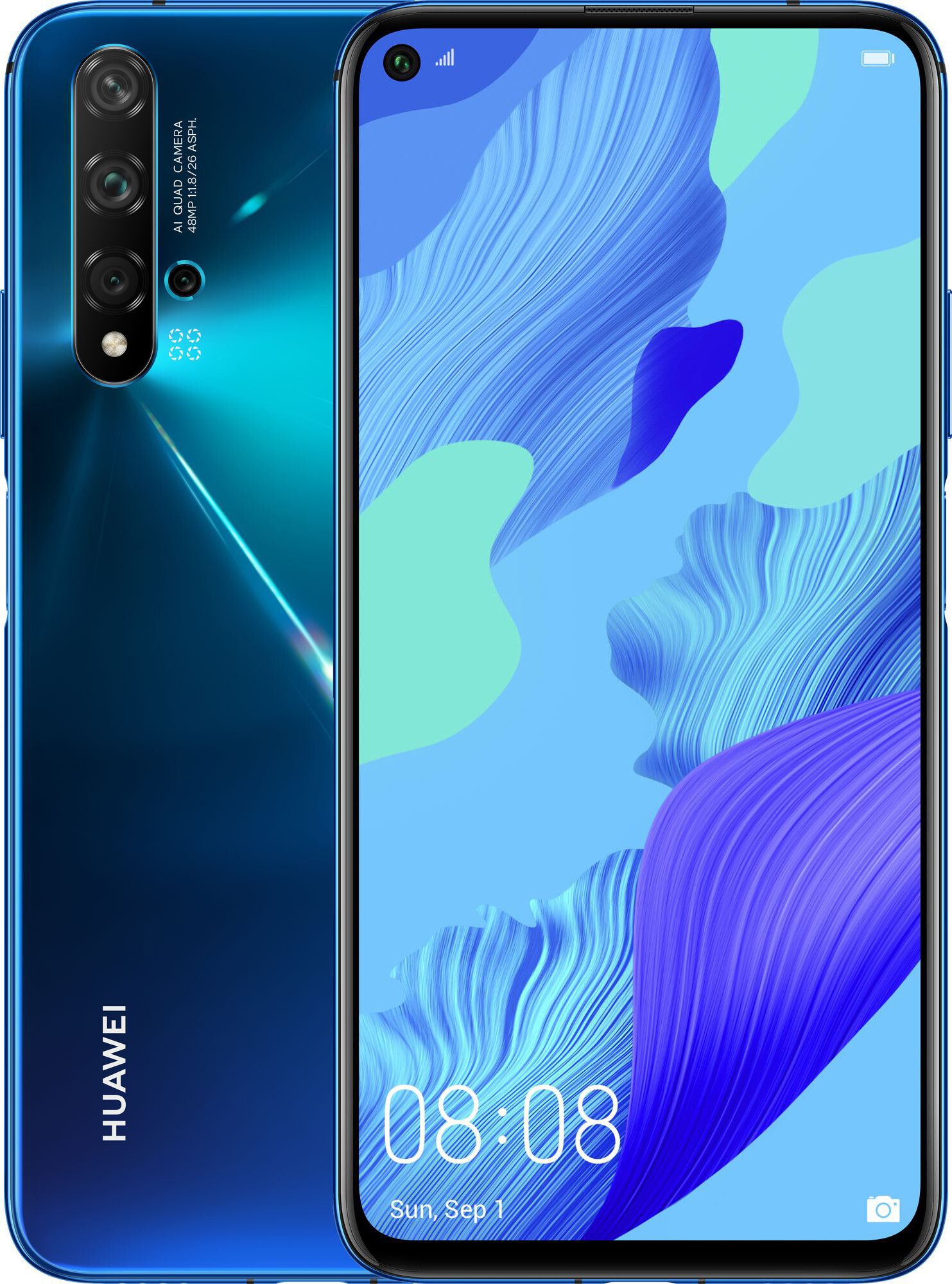 Смартфон HUAWEI Nova 5T 6/128GB Crush Blue (51094NFQ) в Киеве