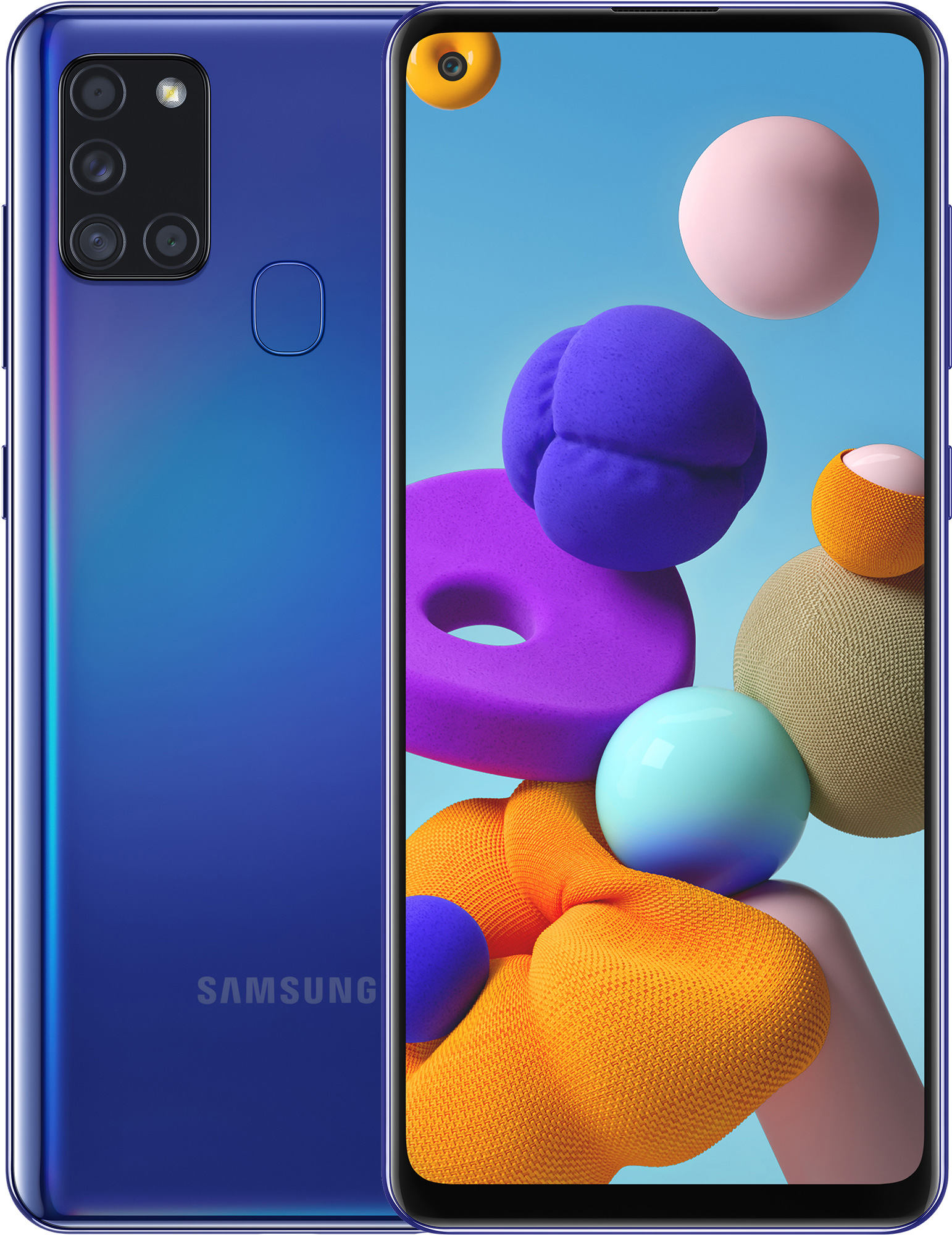 Смартфон SAMSUNG Galaxy A21s 4/64GB Blue (SM-A217FZBOSEK) в Києві