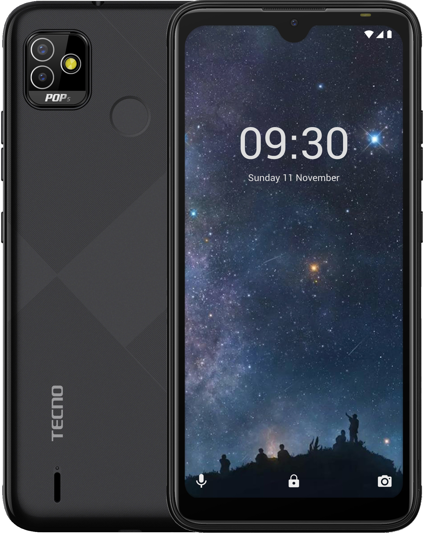 Смартфон TECNO POP 5 (BD2p) 2/32GB Obsidian Black в Киеве