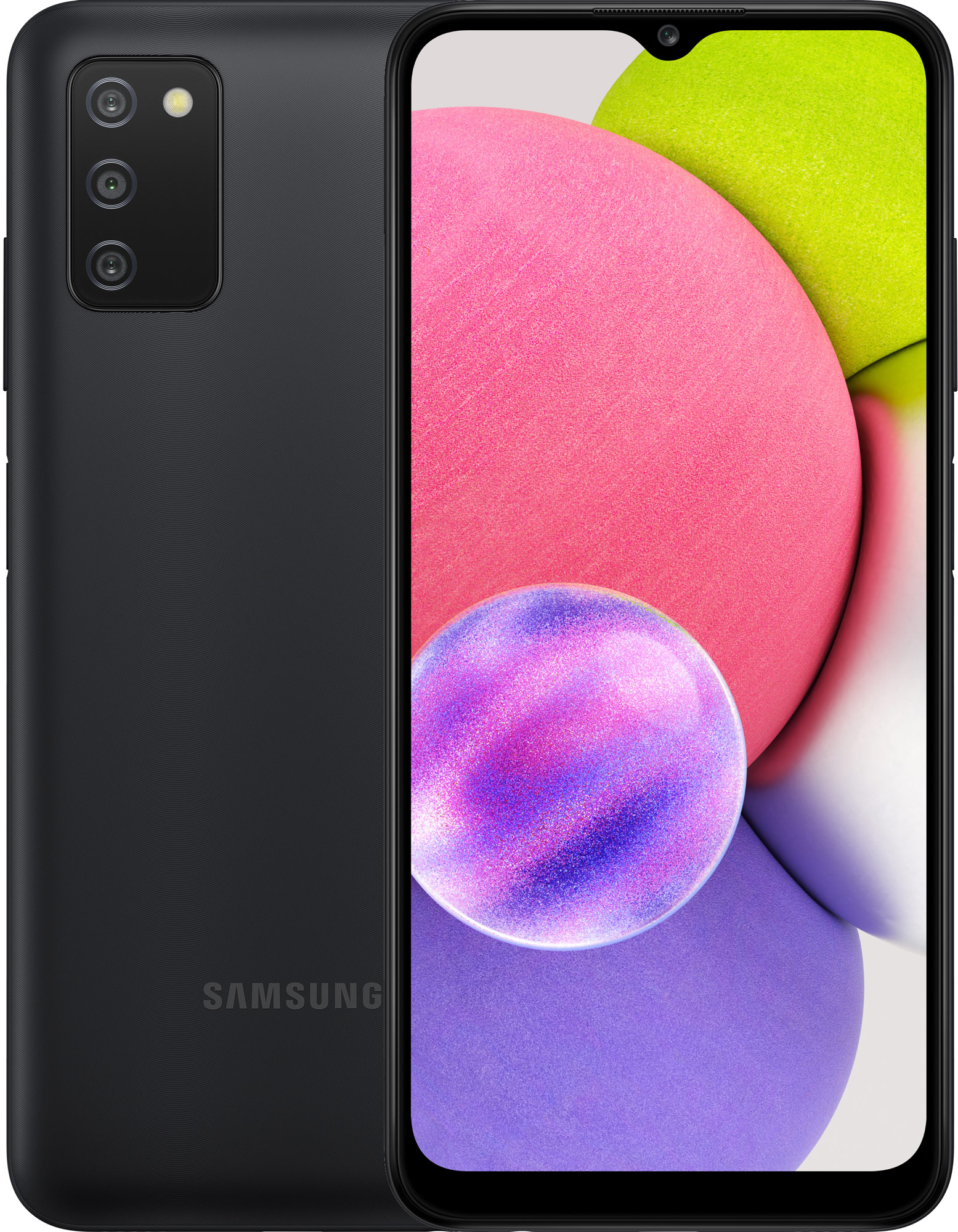 Смартфон SAMSUNG Galaxy A03s 3/32GB Black (SM-A037FZKDSEK) в Киеве