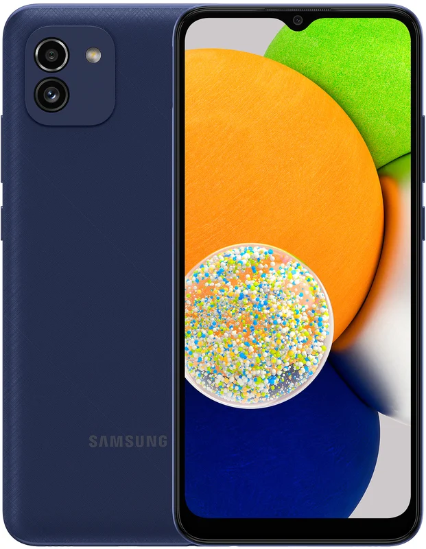 Смартфон SAMSUNG Galaxy A03 3/32GB Blue (SM-A035FZBDSEK) в Києві