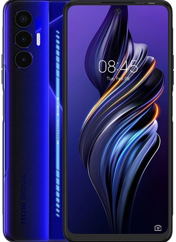 Смартфон TECNO Pova 3 (LF7n) 6/128Gb NFC Electric Blue (4895180781636) в Киеве
