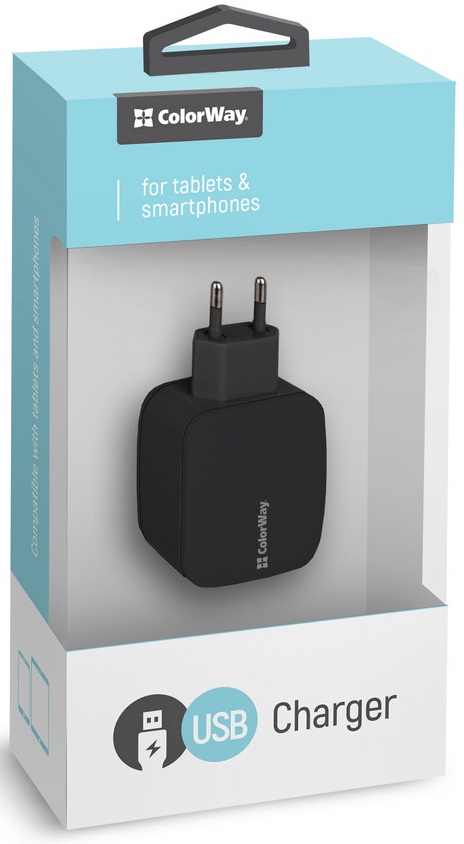 

Сетевое зарядное устройство Colorway 1xUSB 1A Black (CW-CHS001-BK)