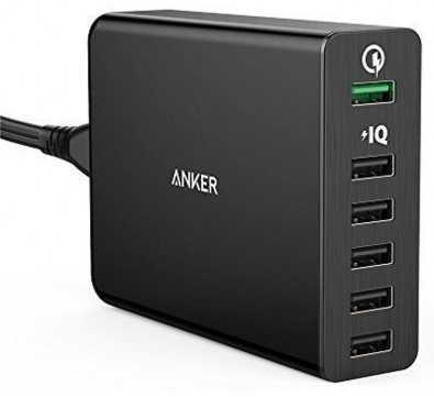 

Сетевое з/у ANKER PowerPort 6 60W 6-port V3 (Black)