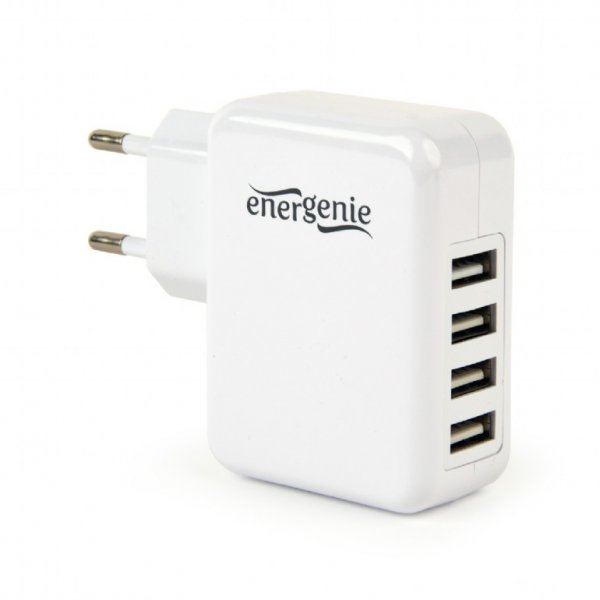 

Мережевий зарядний пристрій EnerGenie 4xUSB 3.1A (EG-U4AC-02)