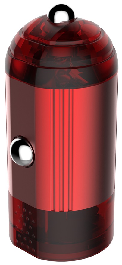 Автомобільний зарядний пристрій Colorway 1USB QC 3.0 (18W) red · 3
