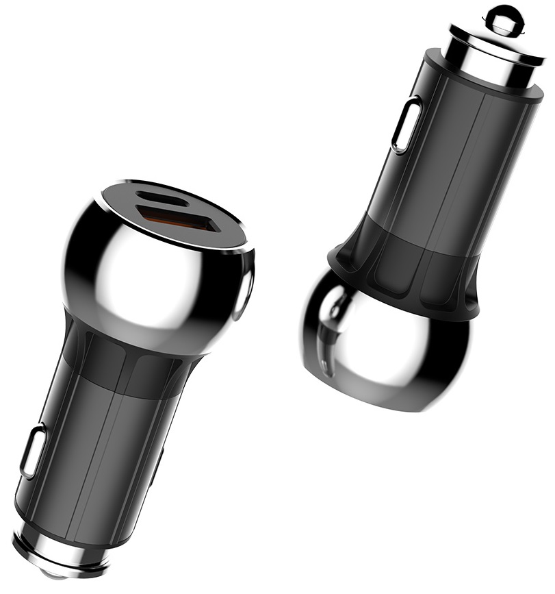 Автомобільний зарядний пристрій Colorway 2USB (PD+ QC3.0 ) (36W) Black · 4