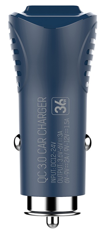 Автомобільний зарядний пристрій Colorway 2USB Quick Charge 3.0 (36W) blue (CW-CHA011Q-BL) · 6