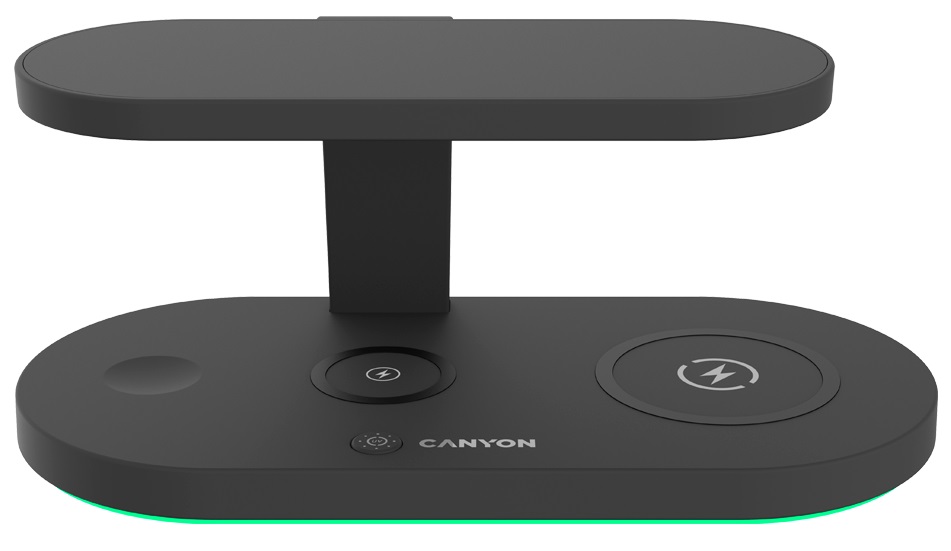 Бездротовий зарядний пристрій 5в1 CANYON WS-501 Black (CNS-WCS501B) · 3