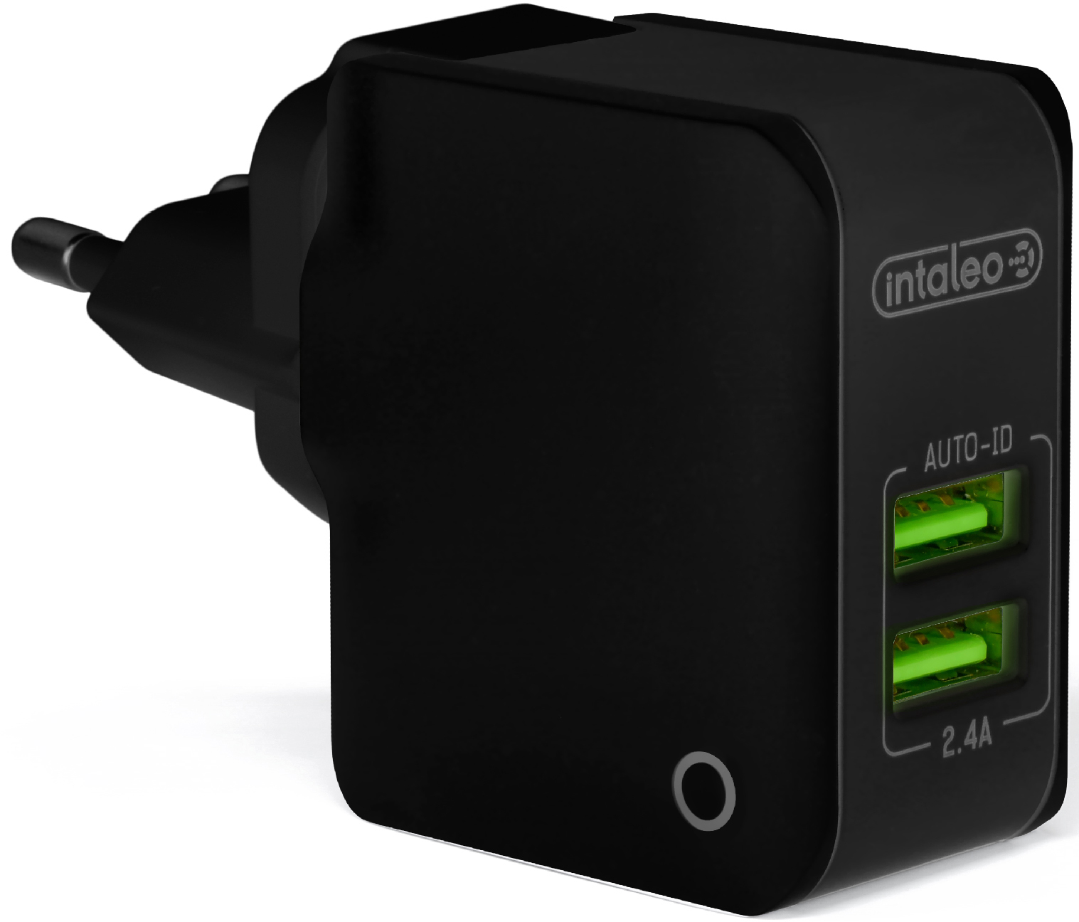 Зарядний пристрій INTALEO TCA242 (2USB 2.4A) Black + кабель Micro USB · 3