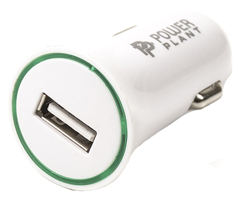 Автомобільний зарядний пристрій POWERPLANT USB 12-24V 2.1A (SC230129) в Києві