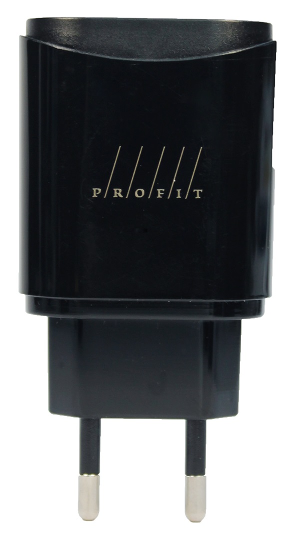 Зарядний пристрій PROFIT ES-D92 QC3.0 USBA+Lightning Black · 2