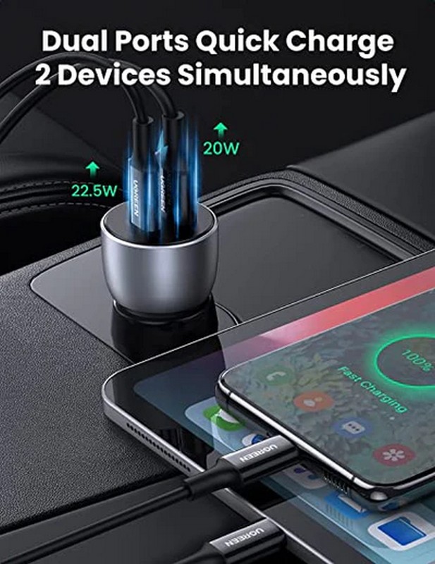 Автомобільний зарядний пристрій UGREEN CD213 42.5W Car Charger (60980) · 6