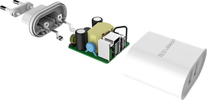 Мережевий зарядний пристрій UGREEN CD104 White (20384) · 4